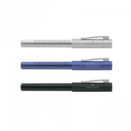 Grip 2011 Fountain Pen with Medium Nib, Silver